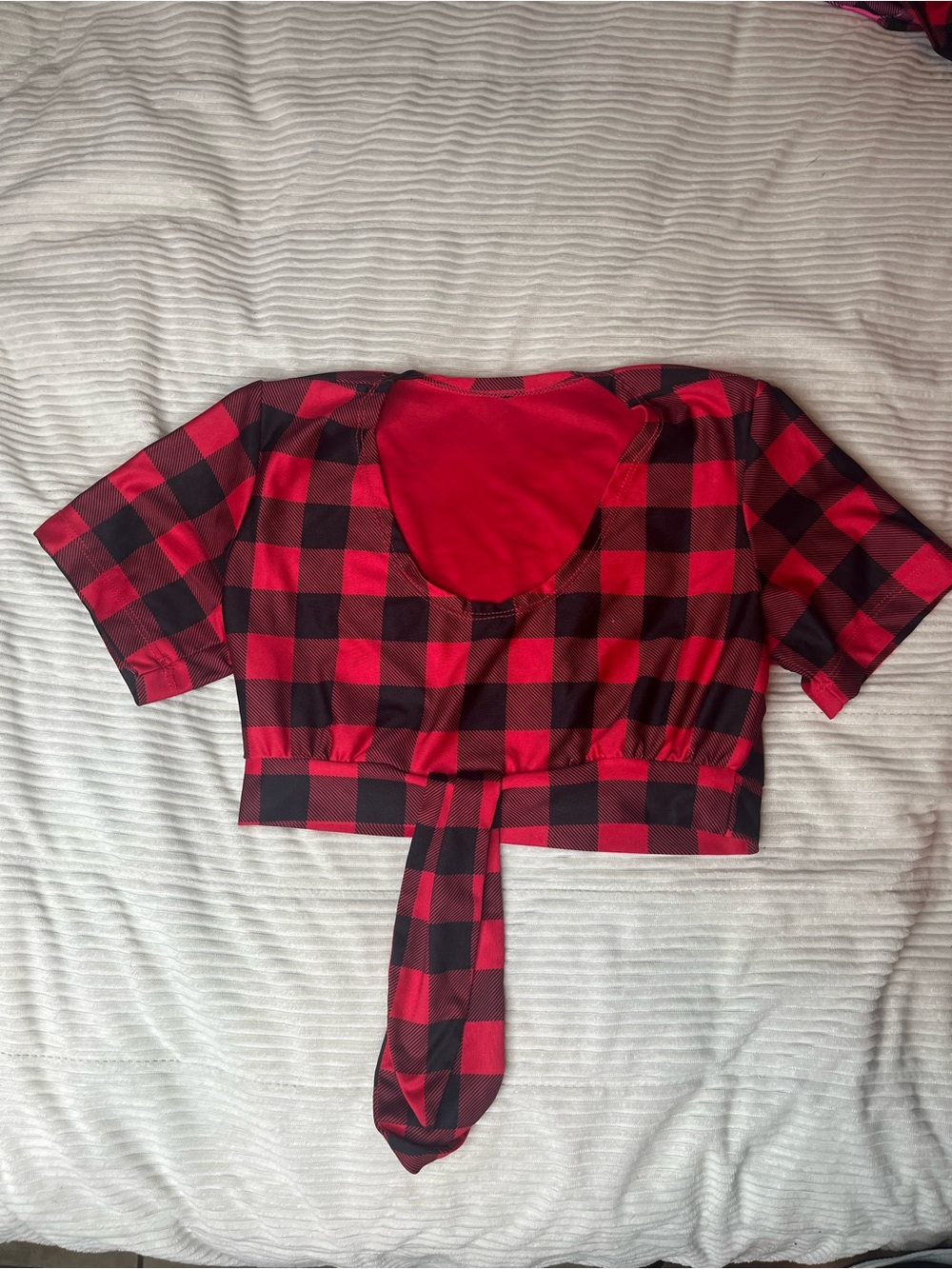 Plain Cropped Twin Peaks Shirt
